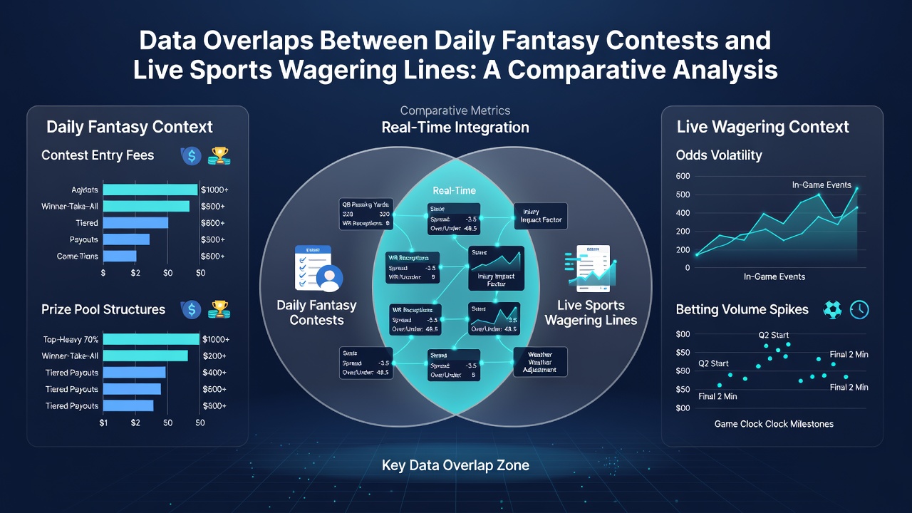 Chart showing correlation patterns between fantasy projections and live betting odds during October 2026 sports events