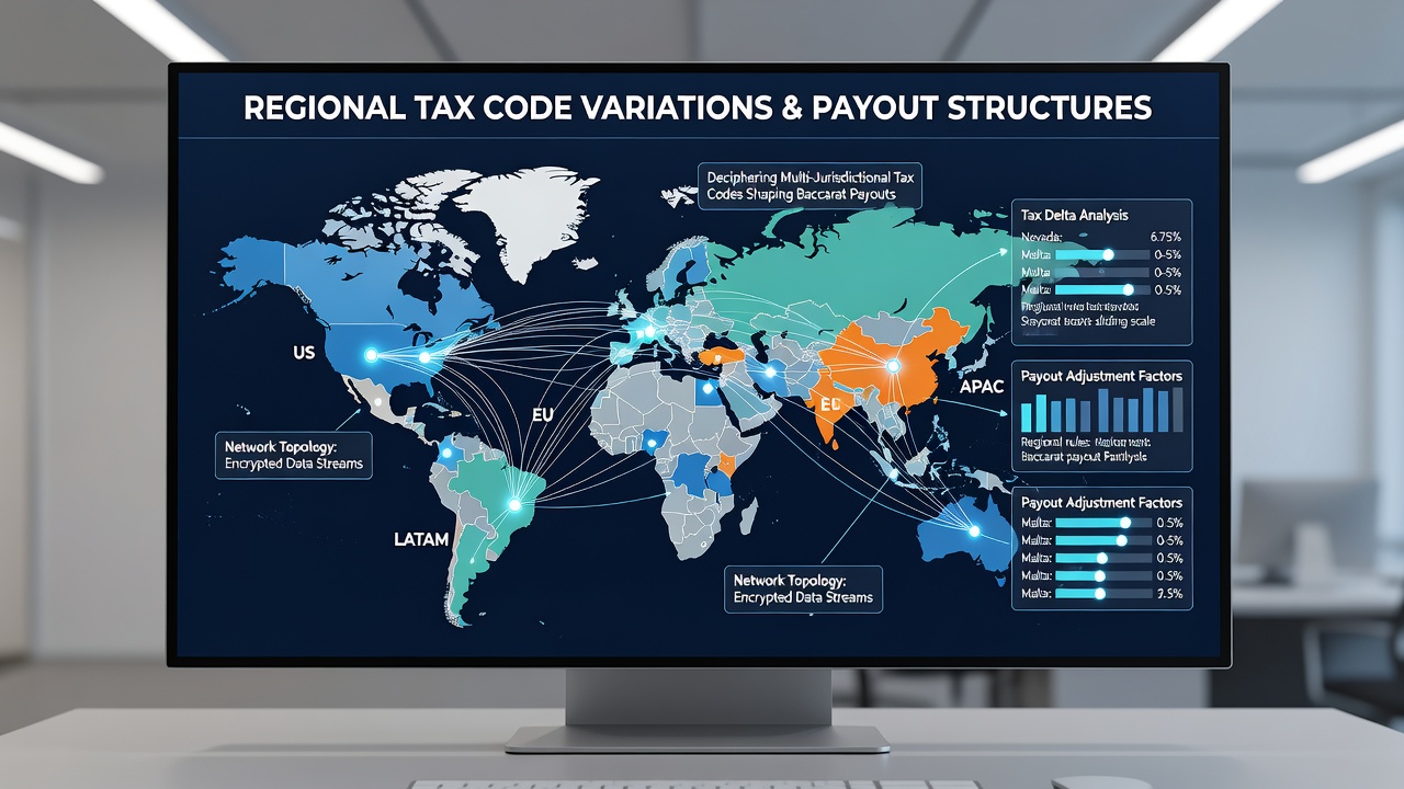 Regional tax variations in multi-jurisdictional online baccarat networks