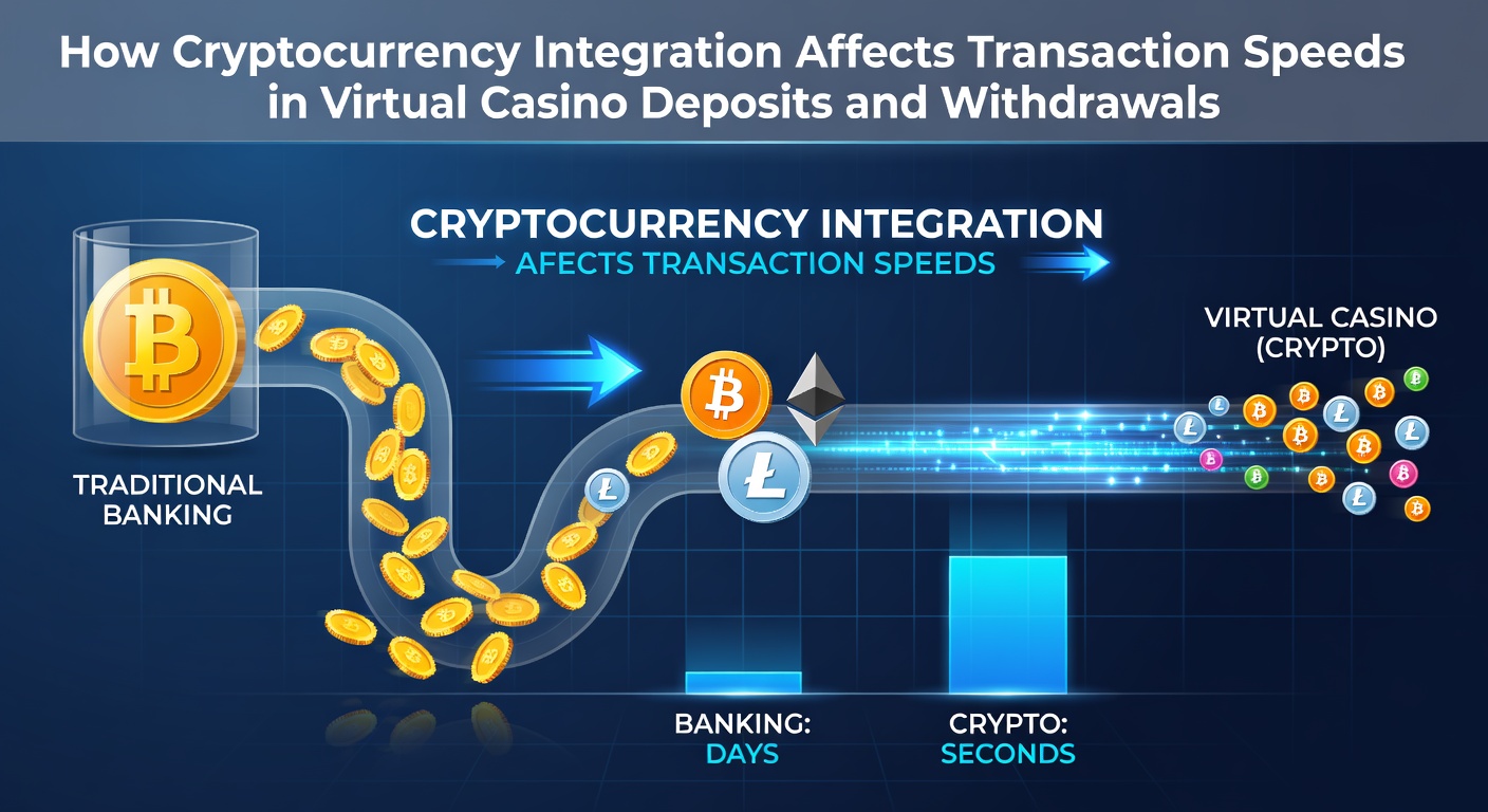 Cryptocurrency transaction flow in online casino platforms showing deposit and withdrawal pathways