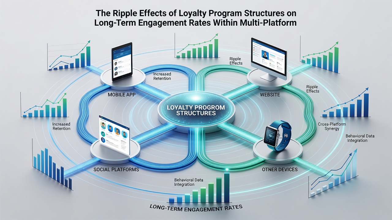 Analytics dashboard displaying retention curves for different loyalty structures in casino networks